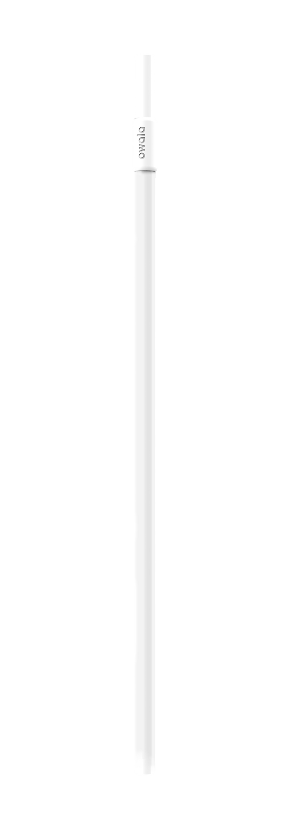 Owala Replacement Straw in white with Owala logo printed near the top