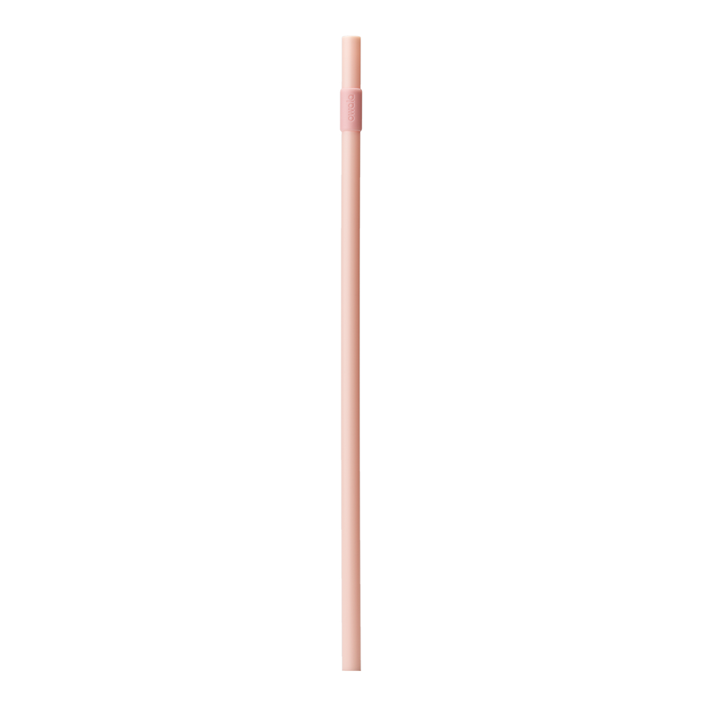 Owala 301mm Replacement Straw in pale blush pink body with matching pink connector tip (Rose Quartz colorway)